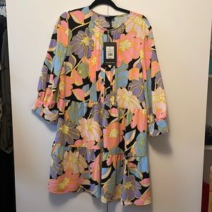 Who What Wear Flower Dress